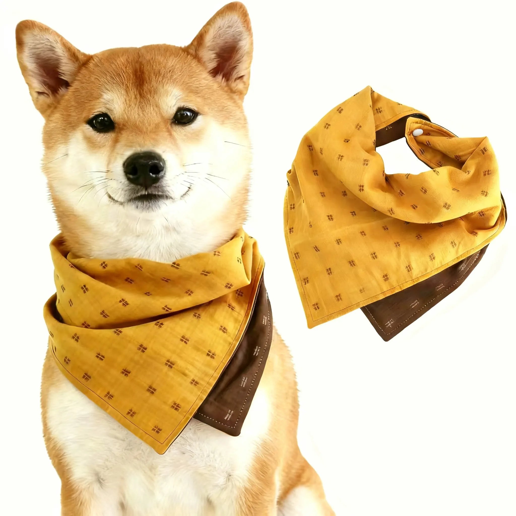 bandana chien chat reversible style denim original