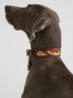 Collier Chien Cuir et Fourrure Cheval Naturelle