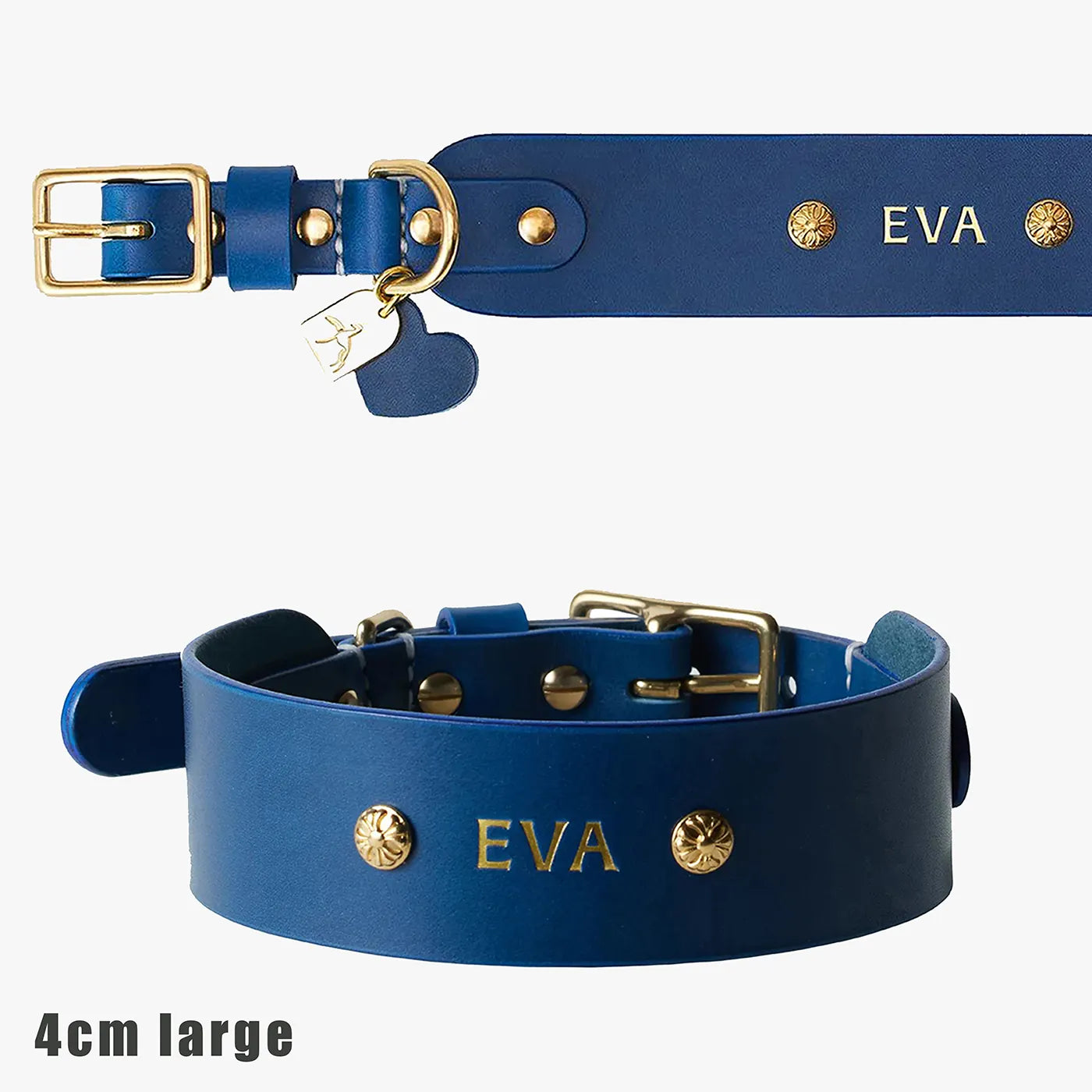 Collier personnalisable pour chien en cuir premium