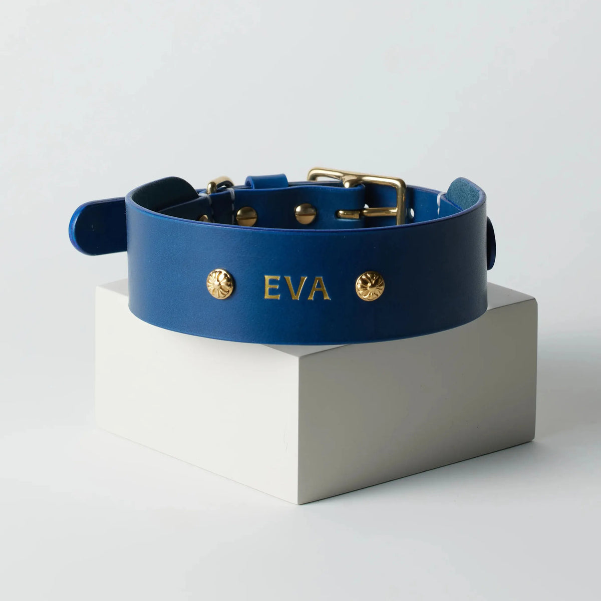 Collier personnalisable pour chien en cuir premium - Atelier-Gemini